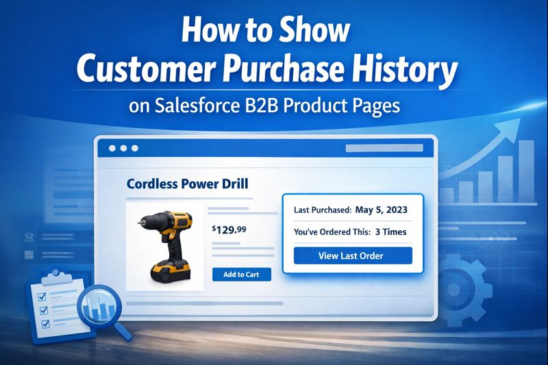 How to Show Customer Purchase History on Salesforce B2B Product Pages