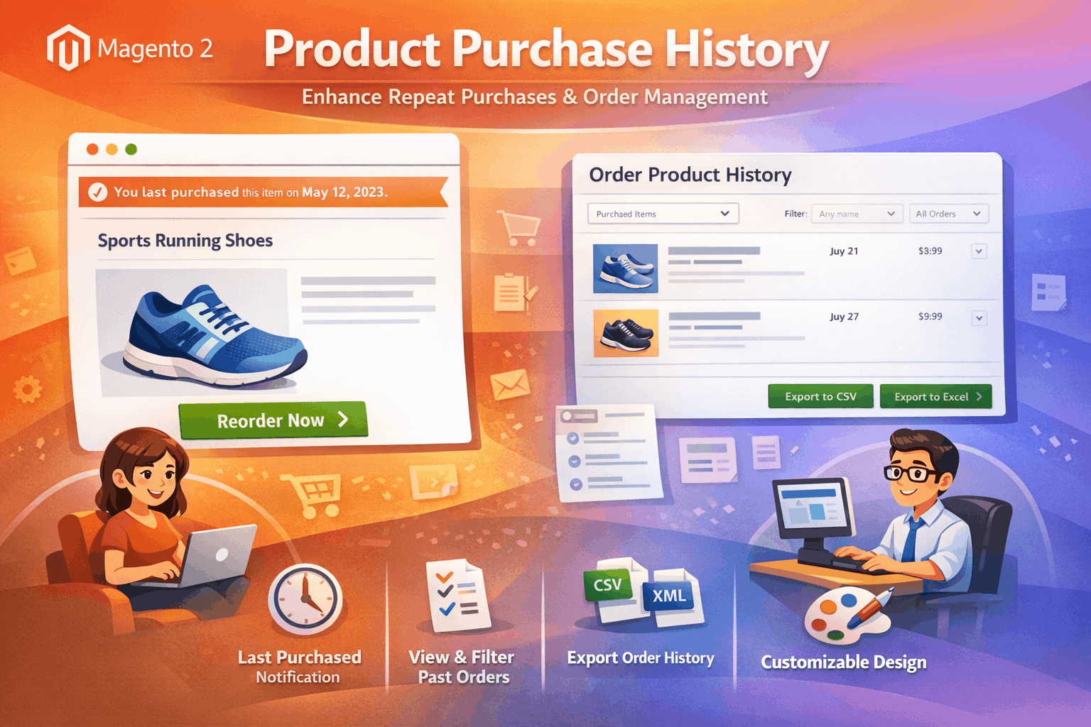 Product Purchase History For Magento 2 – Extension Overview